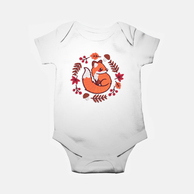 Fox Embroidery Patch-Baby-Basic-Onesie-NemiMakeit