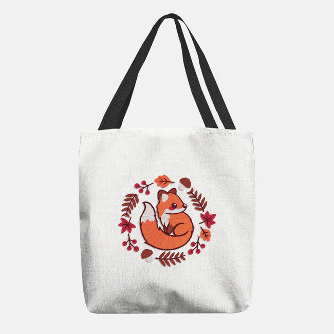 Fox Embroidery Patch-None-Basic Tote-Bag-NemiMakeit