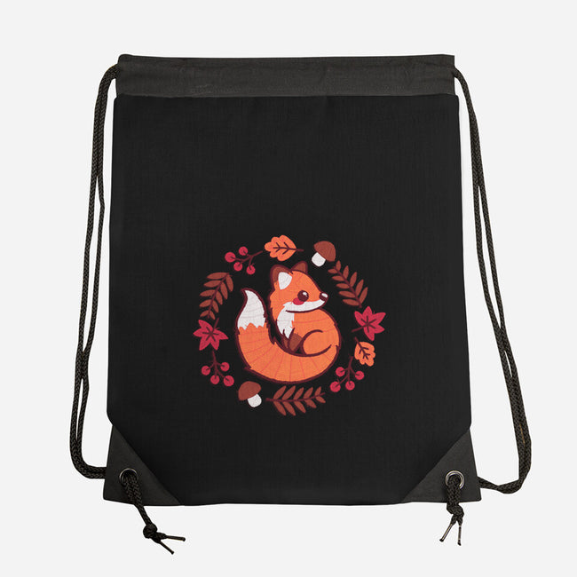 Fox Embroidery Patch-None-Drawstring-Bag-NemiMakeit