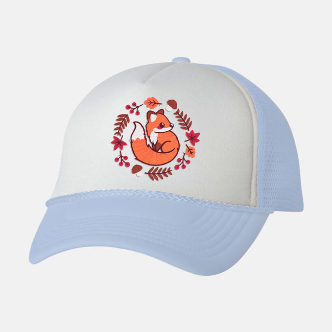 Fox Embroidery Patch-Unisex-Trucker-Hat-NemiMakeit