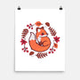 Fox Embroidery Patch-None-Matte-Poster-NemiMakeit