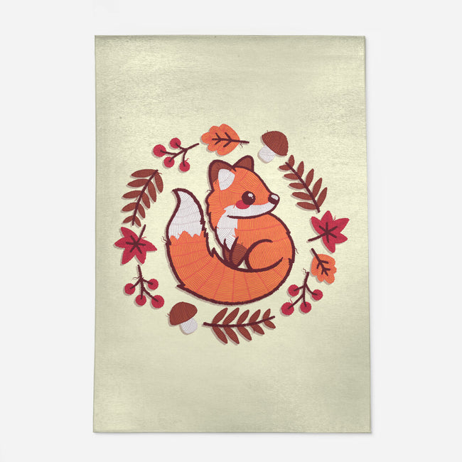 Fox Embroidery Patch-None-Indoor-Rug-NemiMakeit