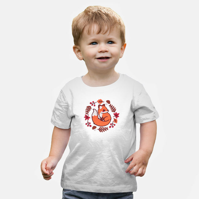 Fox Embroidery Patch-Baby-Basic-Tee-NemiMakeit