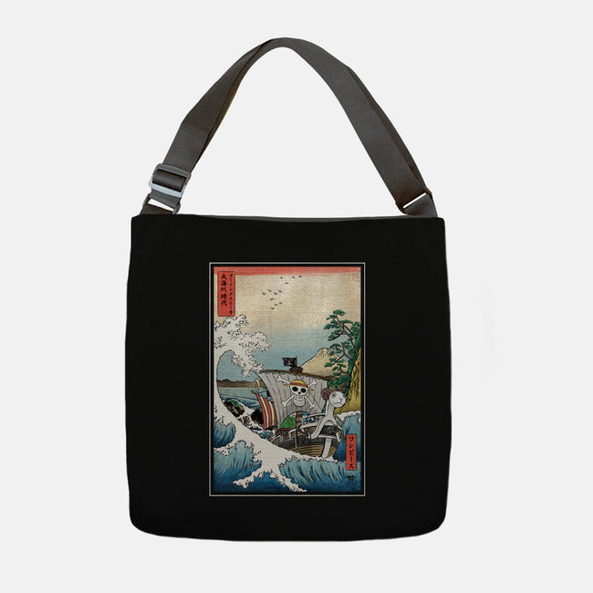 Going Merry In Japan-None-Adjustable Tote-Bag-DrMonekers