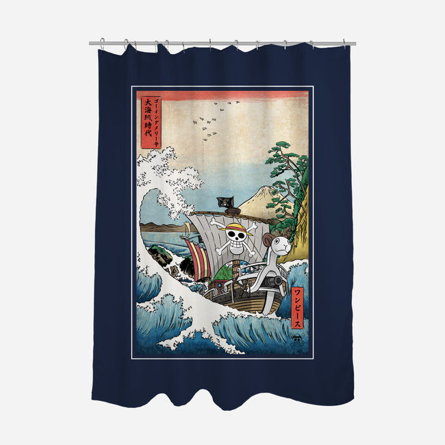 Going Merry In Japan-None-Polyester-Shower Curtain-DrMonekers
