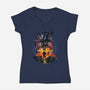 Alien You Shall Not Pass-Womens-V-Neck-Tee-zascanauta