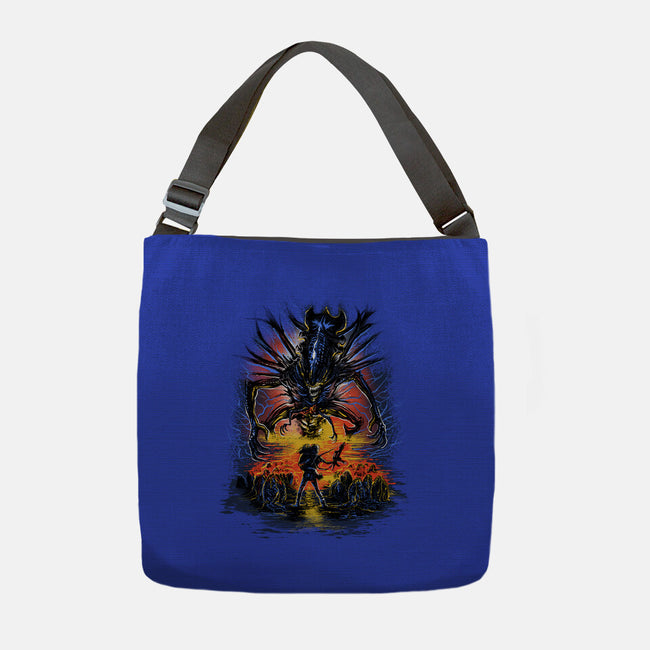 Alien You Shall Not Pass-None-Adjustable Tote-Bag-zascanauta