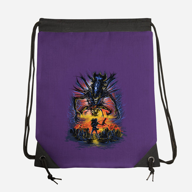 Alien You Shall Not Pass-None-Drawstring-Bag-zascanauta