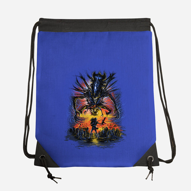 Alien You Shall Not Pass-None-Drawstring-Bag-zascanauta