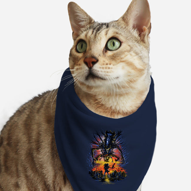 Alien You Shall Not Pass-Cat-Bandana-Pet Collar-zascanauta