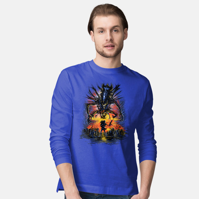 Alien You Shall Not Pass-Mens-Long Sleeved-Tee-zascanauta