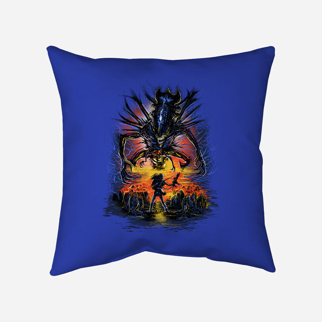 Alien You Shall Not Pass-None-Removable Cover-Throw Pillow-zascanauta