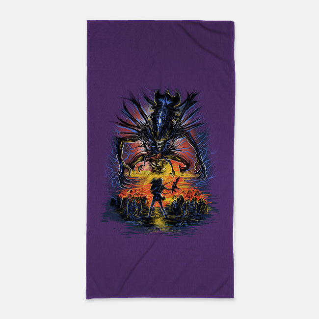 Alien You Shall Not Pass-None-Beach-Towel-zascanauta