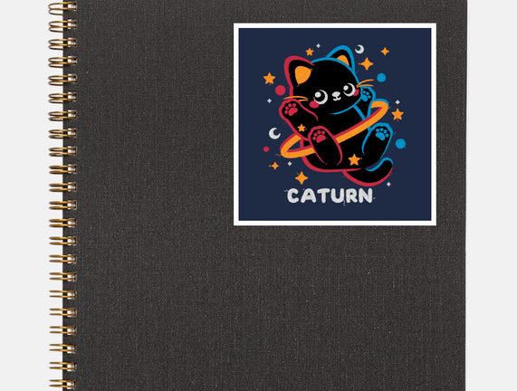 Caturn Embroidery Patch
