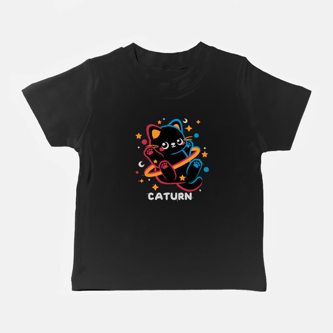 Caturn Embroidery Patch-Baby-Basic-Tee-NemiMakeit