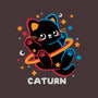 Caturn Embroidery Patch-Unisex-Zip-Up-Sweatshirt-NemiMakeit