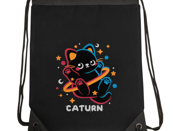 Caturn Embroidery Patch