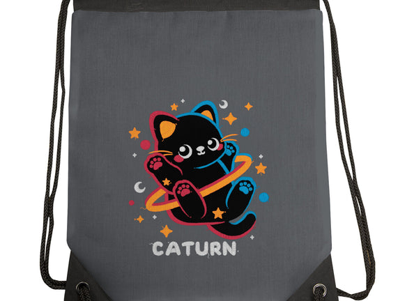 Caturn Embroidery Patch