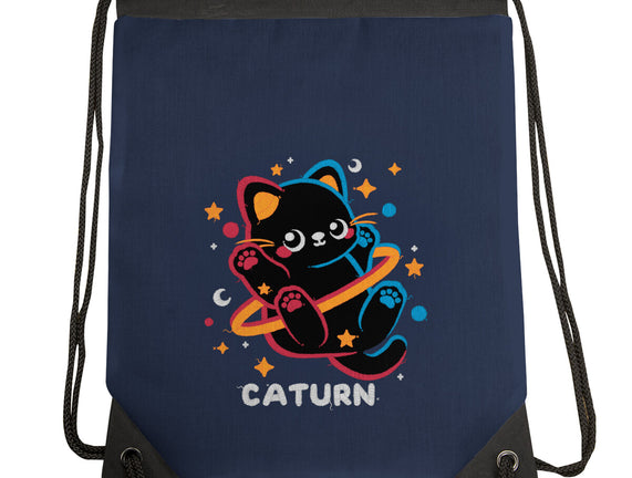 Caturn Embroidery Patch