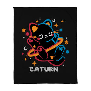 Caturn Embroidery Patch