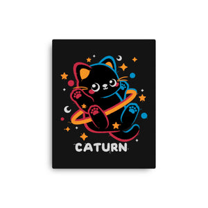 Caturn Embroidery Patch