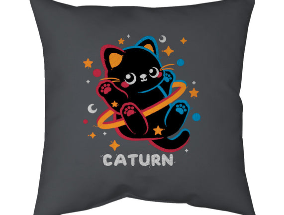 Caturn Embroidery Patch