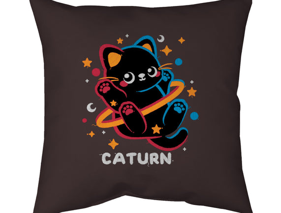 Caturn Embroidery Patch