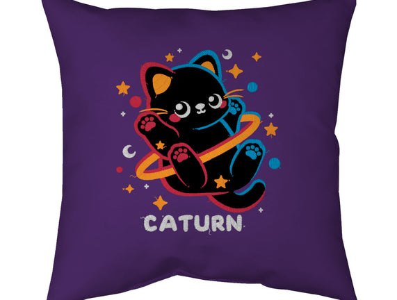 Caturn Embroidery Patch