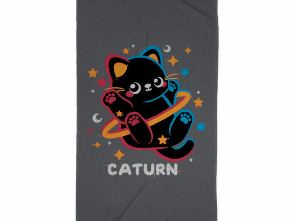 Caturn Embroidery Patch