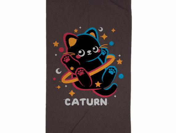 Caturn Embroidery Patch