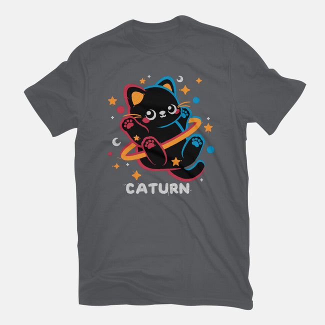 Caturn Embroidery Patch-Mens-Basic-Tee-NemiMakeit