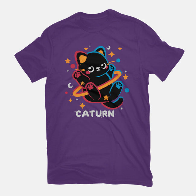 Caturn Embroidery Patch-Mens-Basic-Tee-NemiMakeit