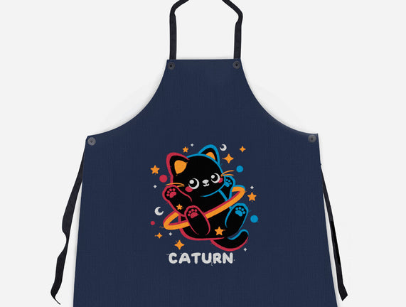 Caturn Embroidery Patch