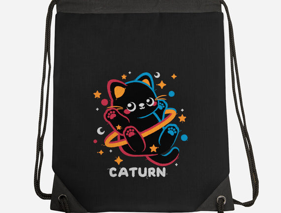 Caturn Embroidery Patch