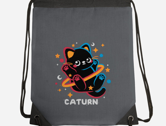 Caturn Embroidery Patch