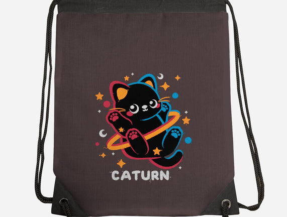 Caturn Embroidery Patch