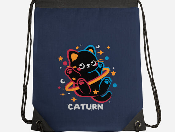 Caturn Embroidery Patch