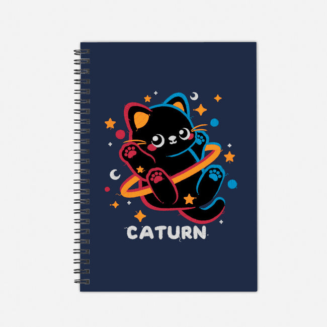 Caturn Embroidery Patch-None-Dot Grid-Notebook-NemiMakeit