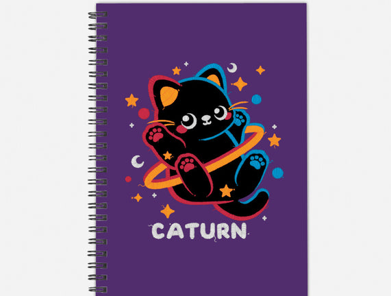 Caturn Embroidery Patch