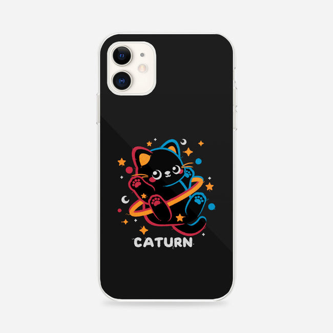 Caturn Embroidery Patch-iPhone-Snap-Phone Case-NemiMakeit