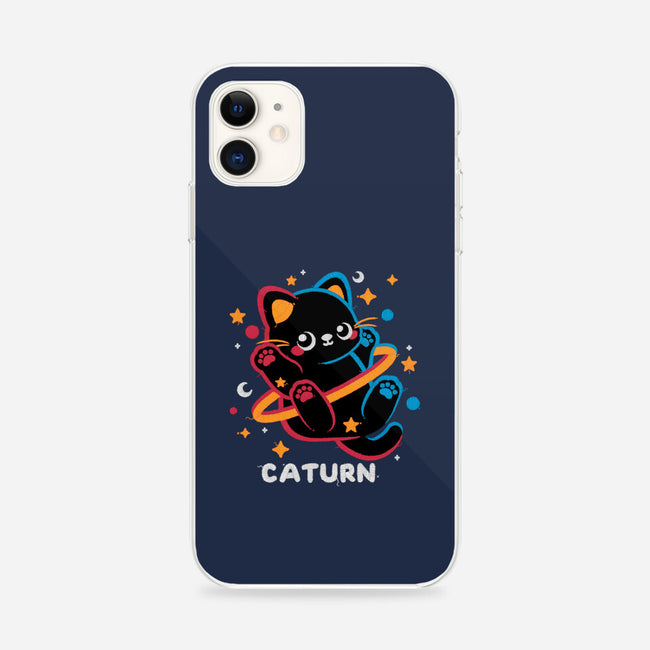 Caturn Embroidery Patch-iPhone-Snap-Phone Case-NemiMakeit