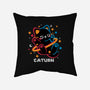 Caturn Embroidery Patch-None-Non-Removable Cover w Insert-Throw Pillow-NemiMakeit