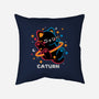 Caturn Embroidery Patch-None-Non-Removable Cover w Insert-Throw Pillow-NemiMakeit