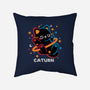 Caturn Embroidery Patch-None-Removable Cover w Insert-Throw Pillow-NemiMakeit