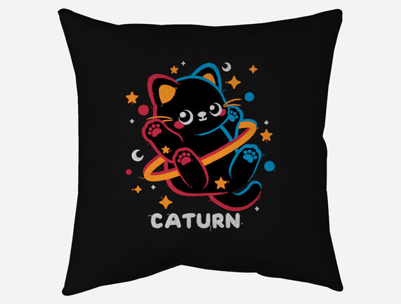 Caturn Embroidery Patch