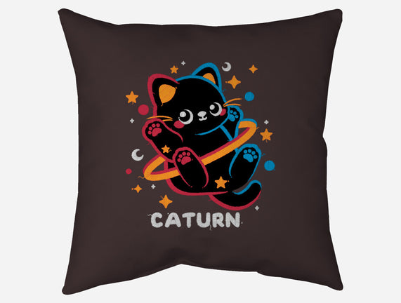 Caturn Embroidery Patch