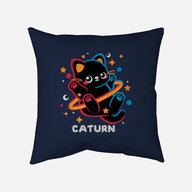 Caturn Embroidery Patch-None-Removable Cover-Throw Pillow-NemiMakeit