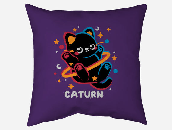 Caturn Embroidery Patch