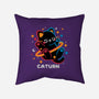 Caturn Embroidery Patch-None-Removable Cover-Throw Pillow-NemiMakeit