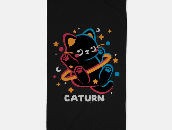 Caturn Embroidery Patch